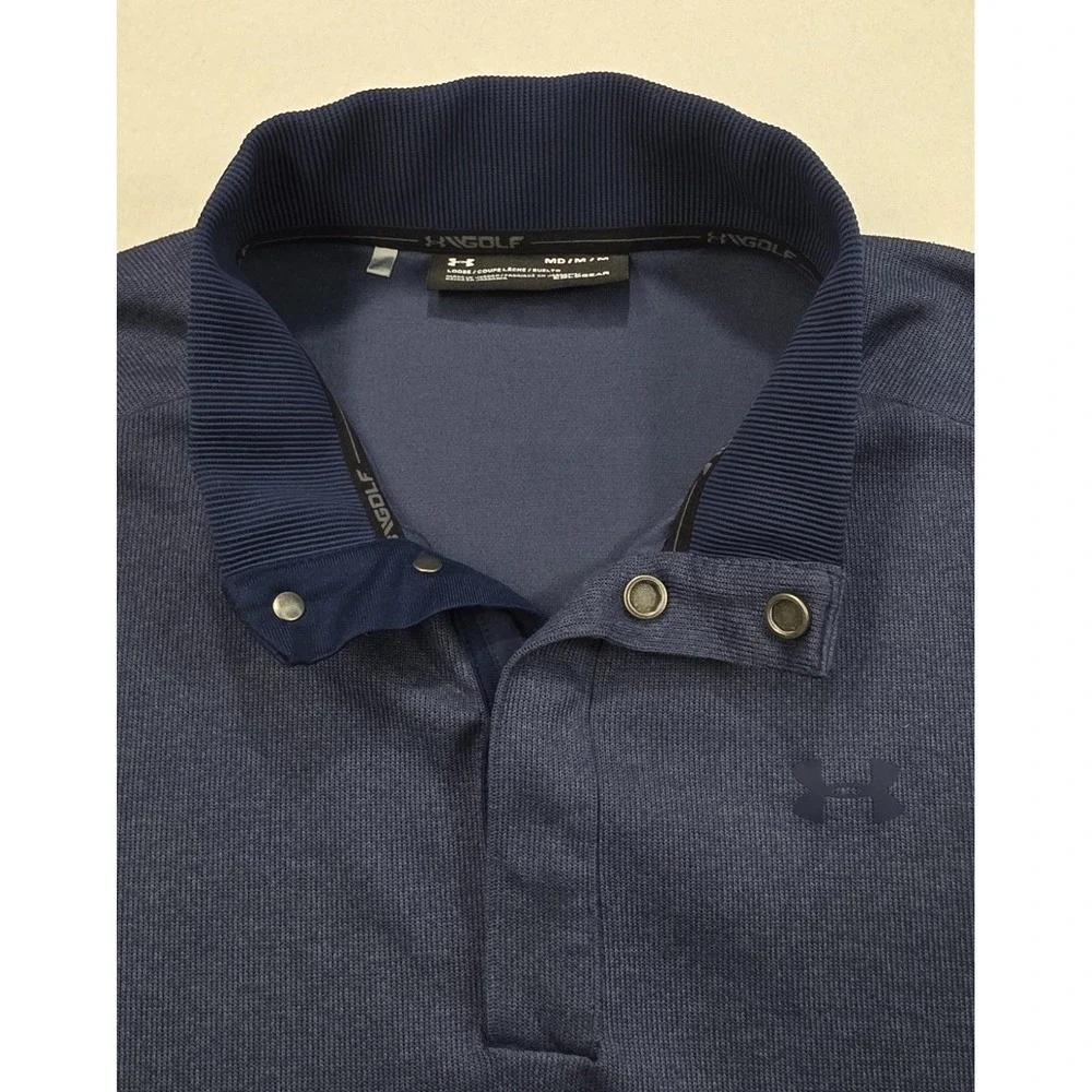 Actual Under Armour Golf Snap Henley Pullover Mens M Sweater‎ Jacket LIMITED USE